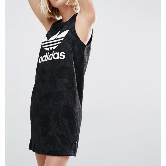 Adidas Bonded Lace Logo Tank Dress - Picture 4 of 6